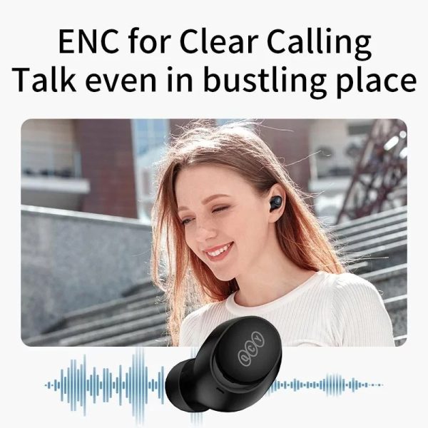 هدفون بلوتوثی کیو سی وای مدل ArcBuds Lite T27 - تصویر 4