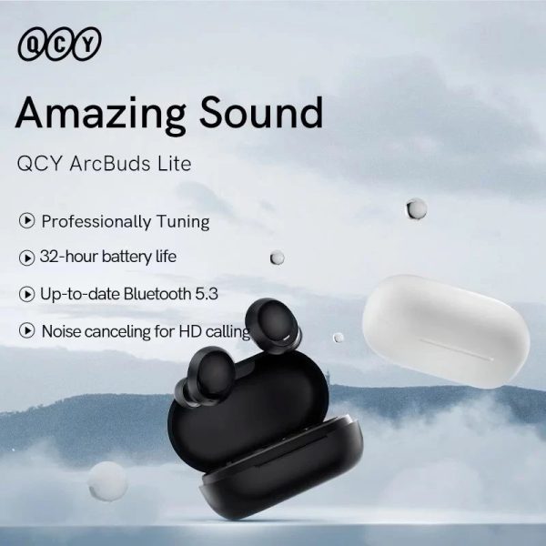 هدفون بلوتوثی کیو سی وای مدل ArcBuds Lite T27 - تصویر 5